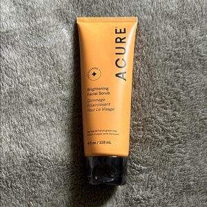 Acure, Brightening Facial Scrub 4 oz. Sea kelp & French Green Clay, New